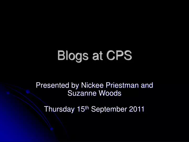 blogs at cps