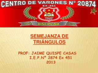 prof jaime quispe casas i e p n 2874 ex 451 2013