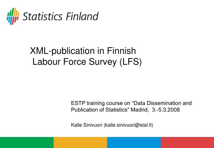 xml publication in finnish labour force survey lfs