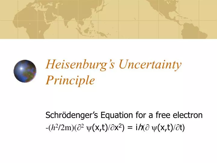 heisenburg s uncertainty principle
