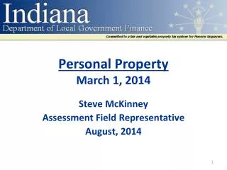 Personal Property March 1, 2014