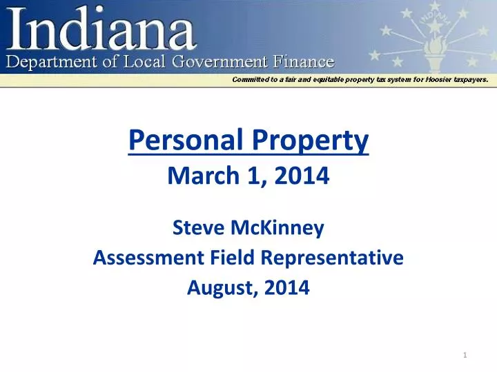 personal property march 1 2014