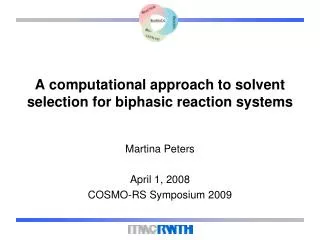 A computational approach to solvent selection for biphasic reaction systems