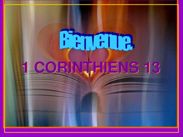 1 corinthiens 13