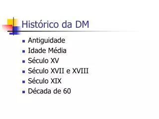 hist rico da dm