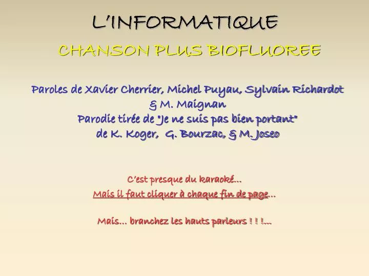 l informatique