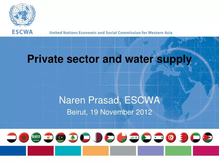 private sector and water supply