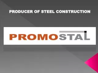 PRODUCER OF STEEL CONSTRUCTION