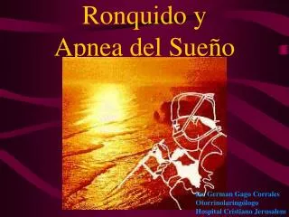ronquido y apnea del sue o