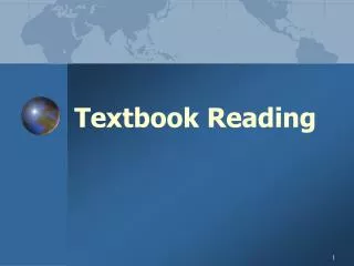 Textbook Reading