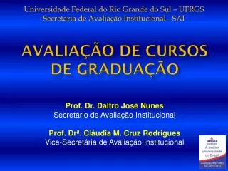 avalia o de cursos de gradua o