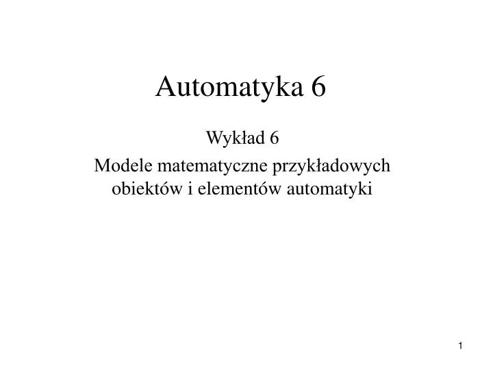 automatyka 6