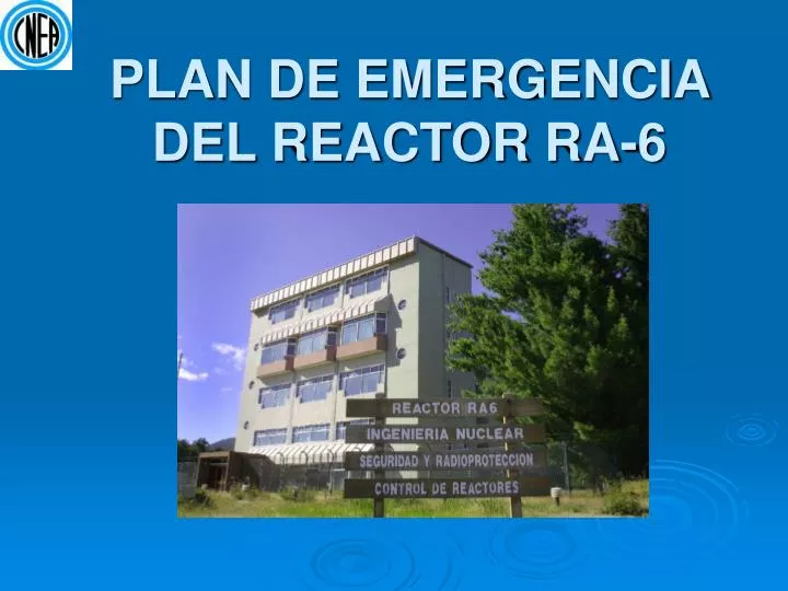 plan de emergencia del reactor ra 6