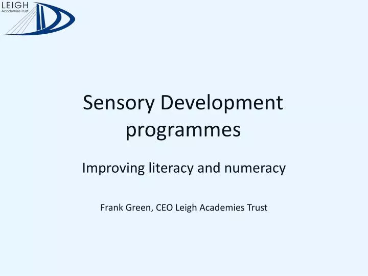 sensory development programmes