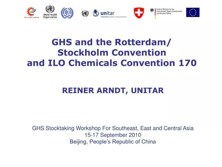 ghs and the rotterdam stockholm convention and ilo chemicals convention 170