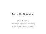 Focus On Grammar - slide 1