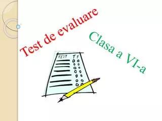 test de evaluare