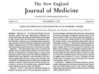 The NINDS rt-PA Stroke Trial