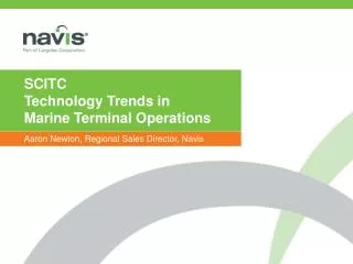 SCITC Technology Trends in Marine Terminal Operations