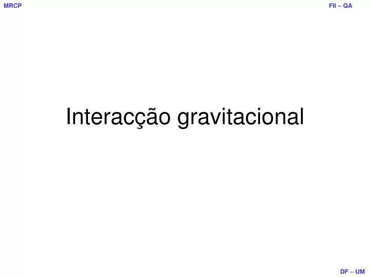 interac o gravitacional