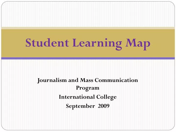 student learning map