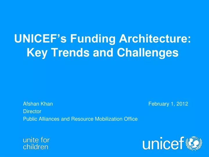 unicef s funding architecture key trends and challenges