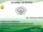 AL-ASMA' AL-HUSNA - slide 1
