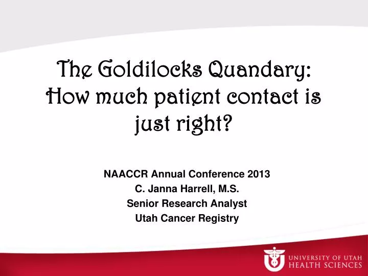 the goldilocks quandary how much patient contact is just right