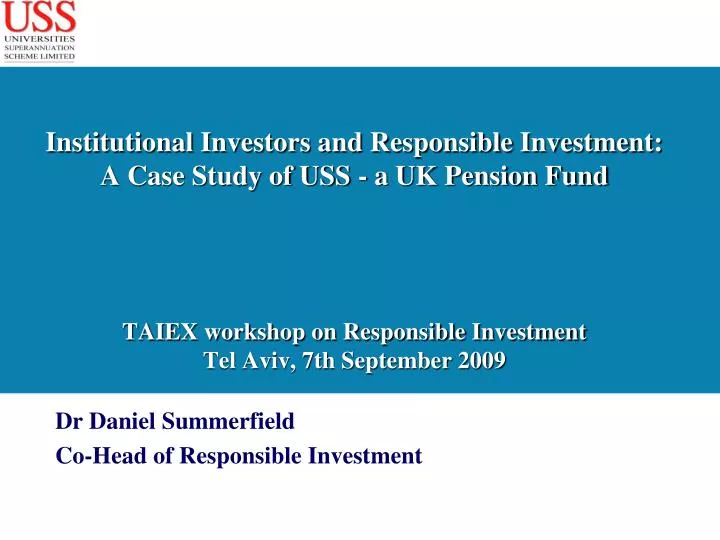 dr daniel summerfield co head of responsible investment