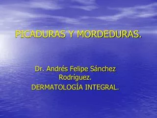 picaduras y mordeduras
