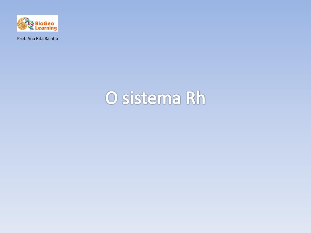 PPT - O sistema Rh PowerPoint Presentation, free download - ID:4829547