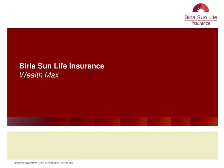 birla sun life insurance wealth max