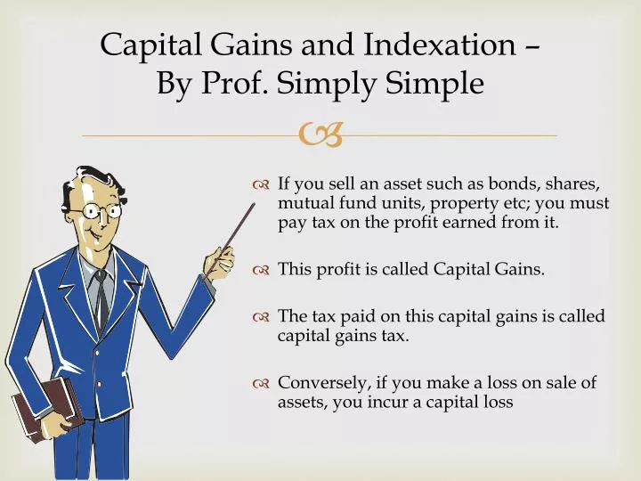 capital gains and indexation by prof simply simple