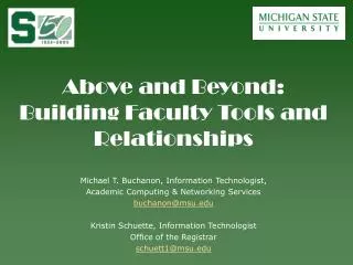 Michael T. Buchanon, Information Technologist, Academic Computing &amp; Networking Services