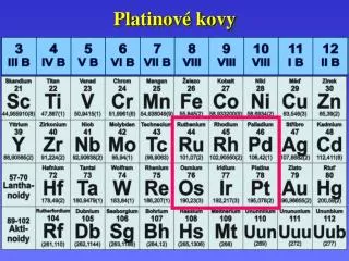platinov kovy