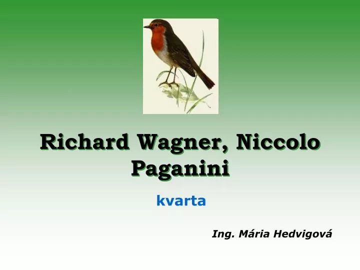 richard wagner niccolo paganini