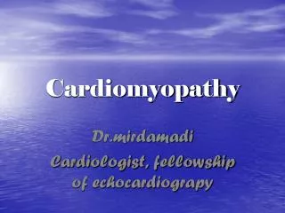 Cardiomyopathy