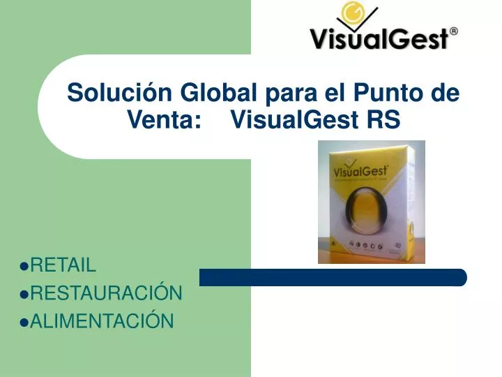 soluci n global para el punto de venta visualgest rs