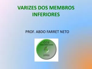 varizes dos membros inferiores