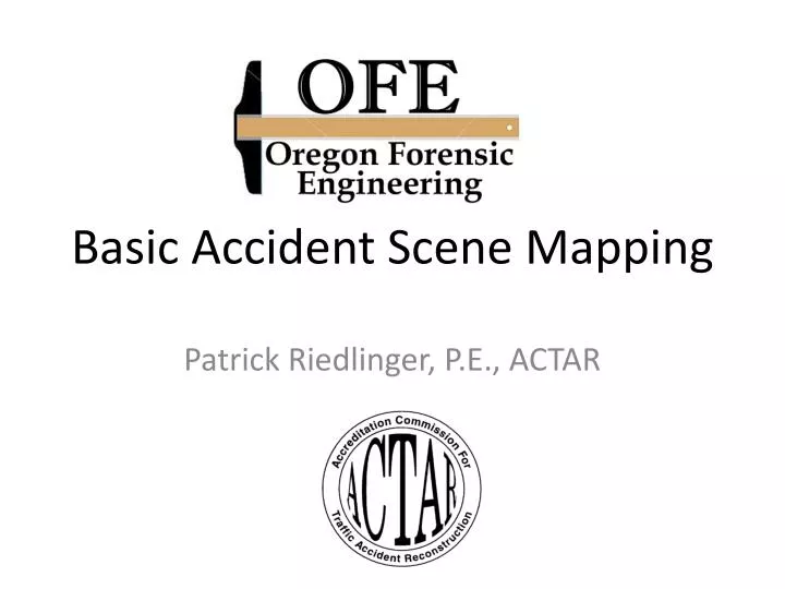 basic accident scene mapping