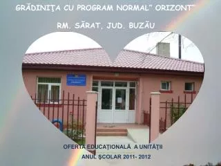 gr dini a cu program normal orizont rm s rat jud buz u