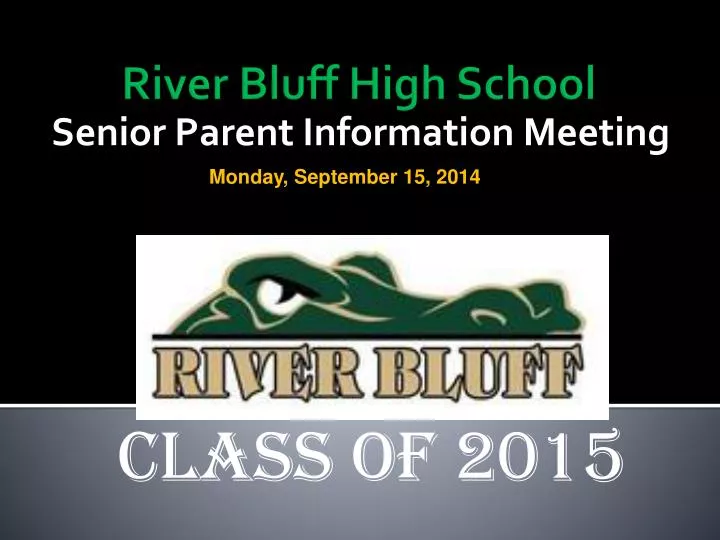senior parent information meeting