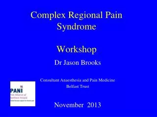 Complex Regional Pain Syndrome Workshop