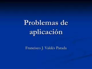 problemas de aplicaci n
