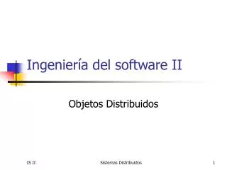 ingenier a del software ii