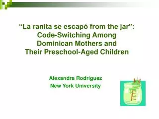 Alexandra Rodríguez New York University