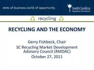 RECYCLING AND THE ECONOMY