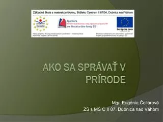 mgr eug nia ell rov z s m c ii 87 dubnica nad v hom
