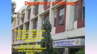 Department of Geology