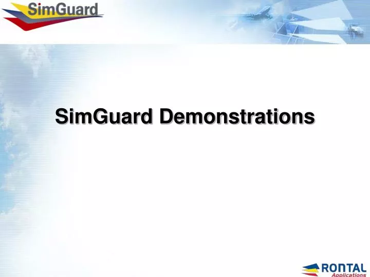 simguard demonstrations